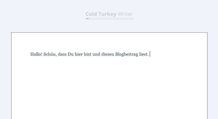 Erhöhe Deine Produktivität beim Schreiben mit dem Cold Turkey Writer